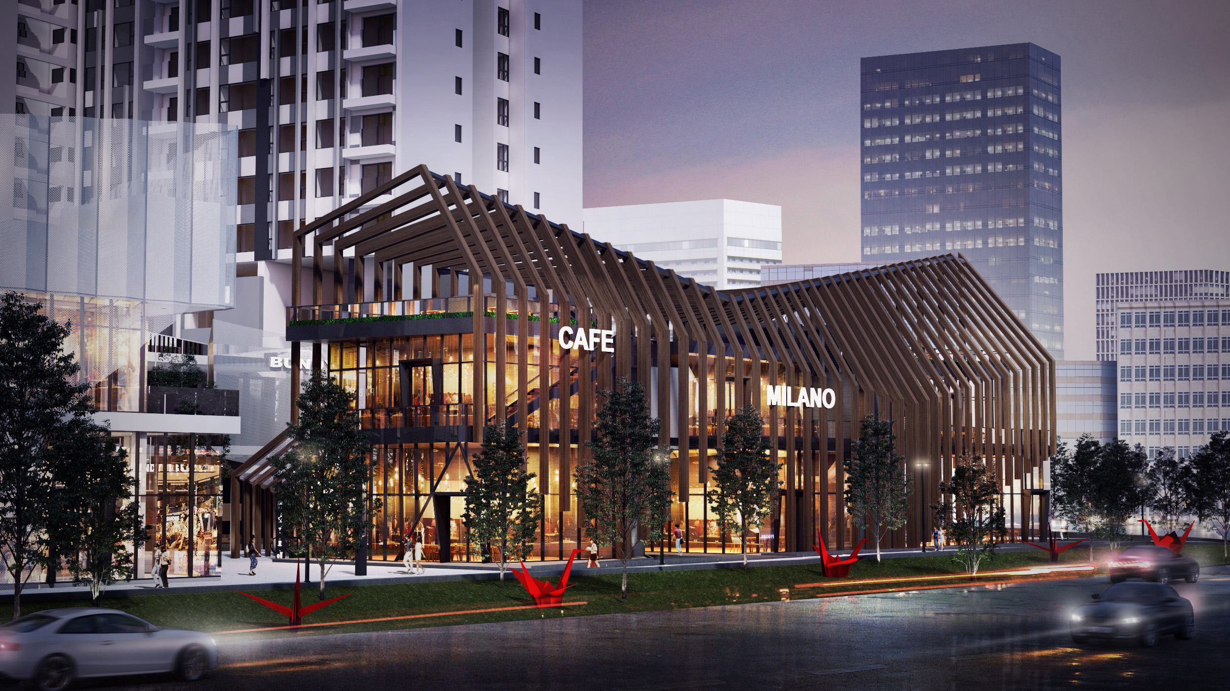 Luxelakes parcel A6 retail pavilions – OFFICE AT
